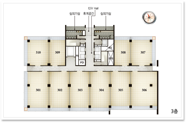 기준층 도면이미지 3층