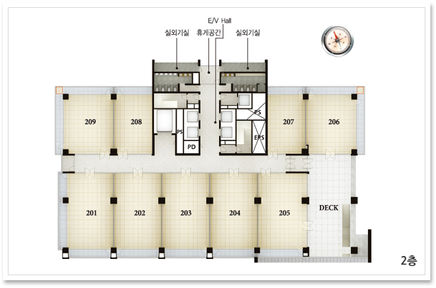기준층 도면이미지 2층